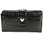 Mundi Moc Croc Tab Frame Clutch Wallet in Choice of Colors