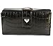 Mundi Moc Croc Tab Frame Clutch Wallet in Choice of Colors