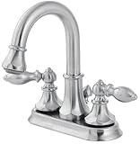 Price Pfister 548E0BK Catalina Double-Handle Centerset Lavatory Faucet with Pull-Down Spout Sprayer and Pop-Up, Brushed Nickel