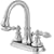 Price Pfister 548E0BK Catalina Double-Handle Centerset Lavatory Faucet with Pull-Down Spout Sprayer and Pop-Up, Brushed Nickel