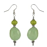 Handmade Agate & Glass Earrings