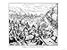 Amerigo Vespucci Encounters Hostile Natives Art Giclee Poster Print, 24x18