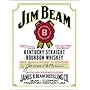 Jim Beam White Label Metal Sign