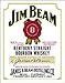TIN SIGN NOSTALGIC ~ JIM BEAM IN WHITE LABEL