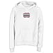 SWEATSHIRT WOMAN WHITE ELEGANT FLAG \