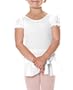 Danskin Girls 2-6x Puff Sleeve Leotard With Skirt,White,S (4/6)