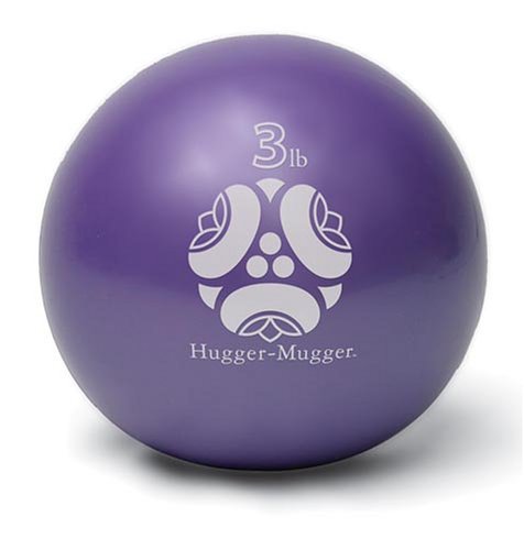 hugger mugger power 3-pound weight ball (purple)