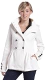 Hydraulic Juniors Double Breasted Military Jacket, Cream, Medium