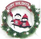 Georgia Bulldogs 20" Team Snowman Wreath