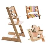 Stokke Tripp Trapp High Chair, Cushion and Baby Rail