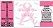 Pink Ribbon Headwrap Breast Cancer Awareness Womens Black Do Rag Bandana Cap