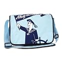 AHOJ BRAUSE MESSENGER & LEISURE BAG retro school sport case satchel blue