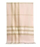 Burberry Giant Check Cashmere Rose Woven Mufflers Scarf 3201316