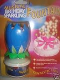 Musical Birthday Cake Candle Sparkler Fountain Flower