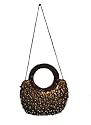 Iba Designer Bronze Beaded Sequins Women Clutch Purse Gift Bag India