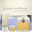 Love in Paris by Nina Ricci for Women 3 Piece Set Includes: 2.7 oz Eau de Parfum Spray + 1.7 oz Soft Body Lotion + 0.16 oz Eau de Parfum Miniature Collectible