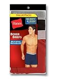 Hanes 7343P4B Hanes Boxer Briefs Matching Waistband