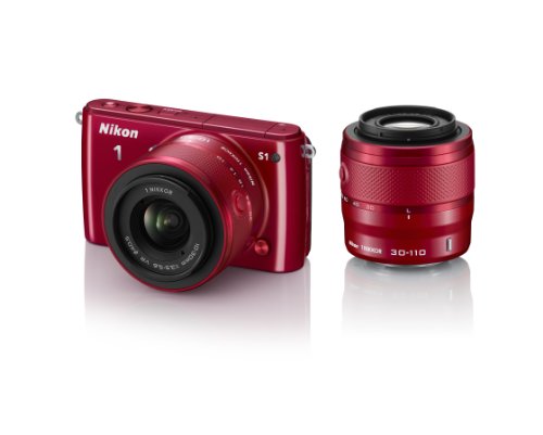 Nikon デジタル一眼カメラ Nikon 1 (ニコンワン) S1 ダブルズームキット レッド N1S1WZRD