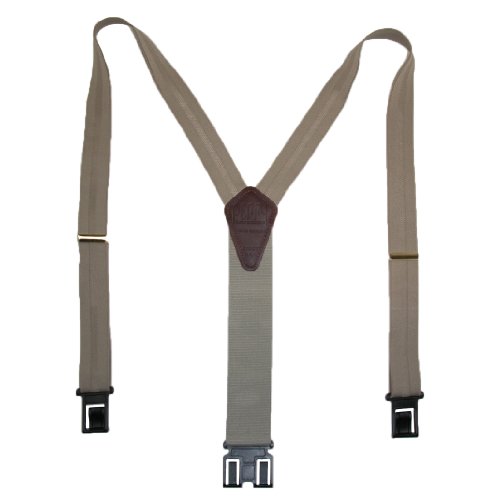 Perry Suspenders Mens Elastic Hook End Striped Dress Suspenders (Tall Available)