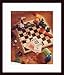 Checkerboard and Other Toys, Art Poster with Wood Frame, poster size: 16