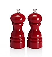 2 Small Lacquer Wood Condiment Set