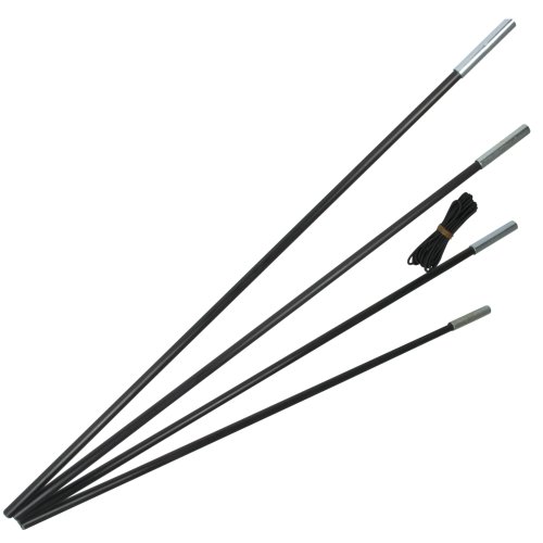 10T SPK 79 Set arceaux de tente en fibres de verre Noir 65 x 0,79 cm