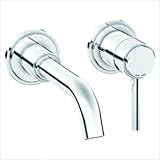 IMAGE OF Bundle-21 Atrio Two Hole Wall Mount Vessel Sink Faucet Finish: Starlight Chrome