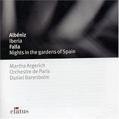 Albéniz Suite Iberia; Falla Nights in the Gardens of Spain by Isaac Albeniz, Manuel de Falla, Daniel Barenboim, Orchestra de Paris, and Martha Argerich