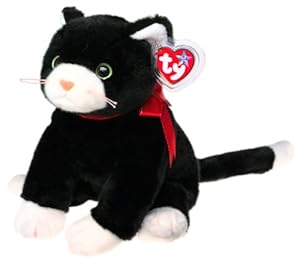 Amazon.com: TY Beanie Buddy - ZIP the Black Cat: Toys & Games