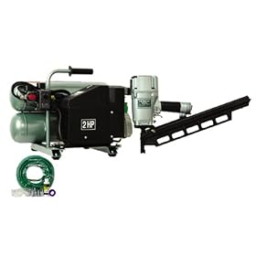 Hitachi 725297 Round Head Framing Nailer Compressor Combo Kit by Hitachi