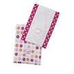 SwaddleDesigns Baby Burpies 2-pc. Set - Fuchsia Dots and Hearts