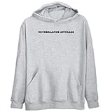 Hoodie Mens Heather Gray  Netherlands Antilles - simple  Countries