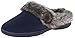 Dearfoams Women's Microsuede Clog With Button Slipper