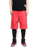 Pizoff Unisex Hip Hop Dance Sports Basketball Luxury PU Leather Shorts