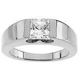 Platinum Diamond Engagement Ring Mounting - CENTER STONE NOT INCLUDED