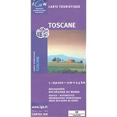 Carte touristique : Toscane