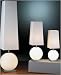 End Table with Lamp - Holtkotter 6032/3 SN Satin Nickel Galileo Contemporary / Modern Three Light End Table Lamp with Lighted Halogen Base from the Galileo Collection
