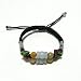 Hand-knotted Dual Barrel Jade One-of-a-Kind Bracelet - Adjustable Cord