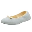 Dearfoams Women's Microfiber Terry Ballerina Slipper