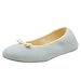 Dearfoams Velour Print Embroidered Slippers