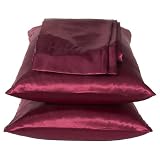 Satin Sheet Set - Scarlet