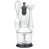 Kenwood Wizard HB655 2-Speed 3-In-1 Hand Blender with Whisk, Chopping Bowl, 400 Wattby Kenwood