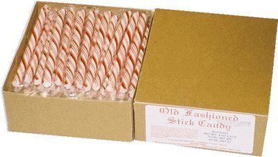 Gilliam Old Fashioned Candy Peppermint Sticks, 80-Count Box