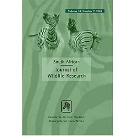 South African Journal of Wildlife Research by