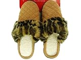 Charter Club Quilted Velour Slipper W/ Fur Trim