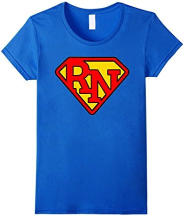 Super Nurse RN T Shirt - Female Large - Royal Blue