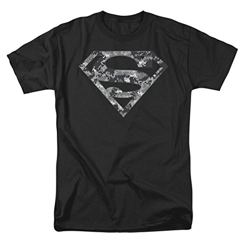 Superman Urban Camo Shield Short Sleeve Mens Shirt
