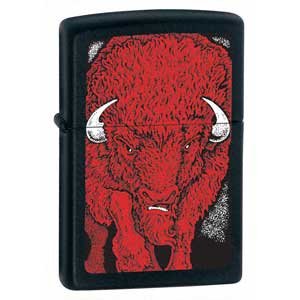 ZIPPO ZI21007 Black Matte, Red Buffalo
