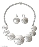 Jewelry set, 'Sparkling Mirrors' 1.4 W 16.9 L