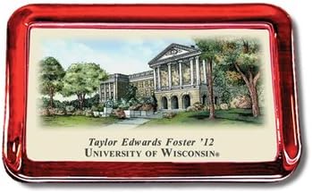 Wisconsin Eglomise Paperweight